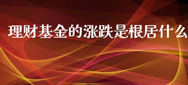 理财基金的涨跌是根居什么_https://www.fsyjjx.cn_问财精选_第1张