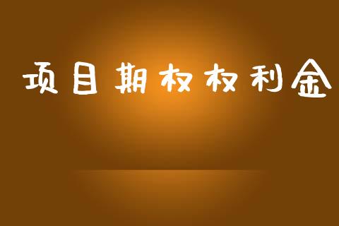 项目期权权利金_https://www.fsyjjx.cn_期货研报_第1张