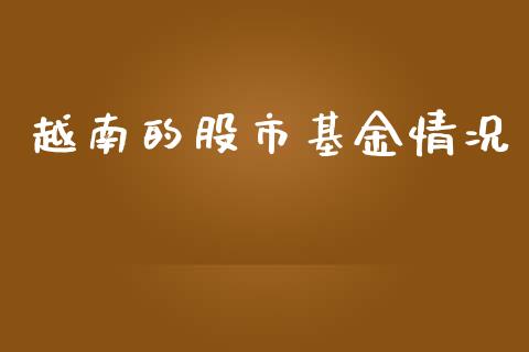 越南的股市基金情况_https://www.fsyjjx.cn_理财资讯_第1张