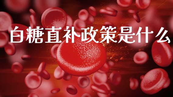 白糖直补政策是什么_https://www.fsyjjx.cn_期货在线_第1张