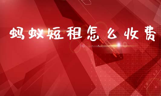 蚂蚁短租怎么收费_https://www.fsyjjx.cn_股指期货_第1张