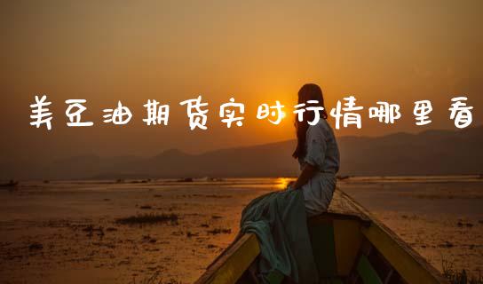 美豆油期货实时行情哪里看_https://www.fsyjjx.cn_期货研报_第1张