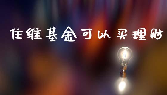 住维基金可以买理财_https://www.fsyjjx.cn_问财精选_第1张