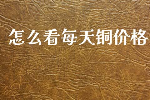 怎么看每天铜价格_https://www.fsyjjx.cn_期货研报_第1张