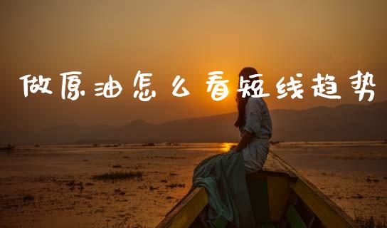 做原油怎么看短线趋势_https://www.fsyjjx.cn_问财精选_第1张