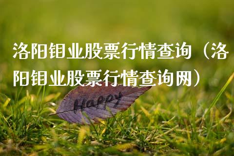 洛阳钼业股票行情查询（洛阳钼业股票行情查询网）_https://www.fsyjjx.cn_股市分析_第1张