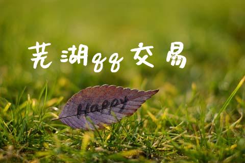 芜湖qq交易_https://www.fsyjjx.cn_理财资讯_第1张