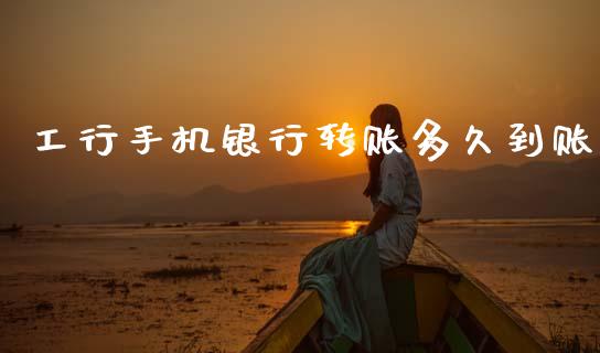 工行手机银行转账多久到账_https://www.fsyjjx.cn_理财资讯_第1张