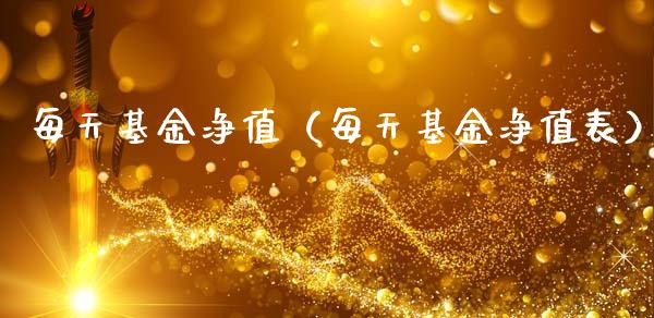 每天基金净值（每天基金净值表）_https://www.fsyjjx.cn_问财精选_第1张