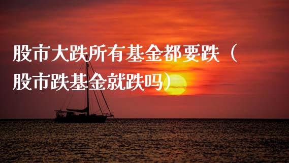 股市大跌所有基金都要跌（股市跌基金就跌吗）_https://www.fsyjjx.cn_问财精选_第1张