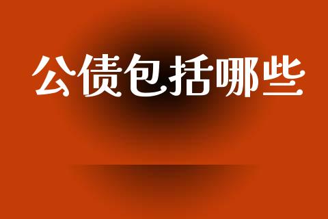 公债包括哪些_https://www.fsyjjx.cn_问财精选_第1张