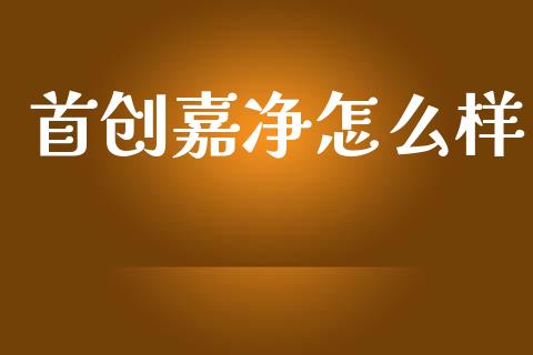 首创嘉净怎么样_https://www.fsyjjx.cn_股票指导_第1张