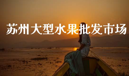 苏州大型水果批发市场_https://www.fsyjjx.cn_期货研报_第1张