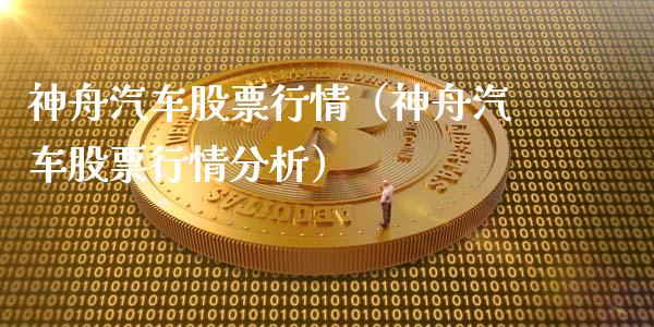 神舟汽车股票行情（神舟汽车股票行情分析）_https://www.fsyjjx.cn_股票指导_第1张