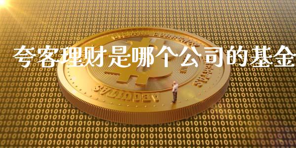 夸客理财是哪个公司的基金_https://www.fsyjjx.cn_理财资讯_第1张