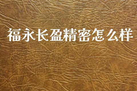 福永长盈精密怎么样_https://www.fsyjjx.cn_期货在线_第1张