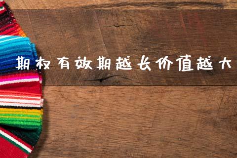 期权有效期越长价值越大_https://www.fsyjjx.cn_期货资讯_第1张