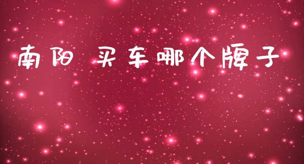 南阳 买车哪个牌子_https://www.fsyjjx.cn_期货在线_第1张