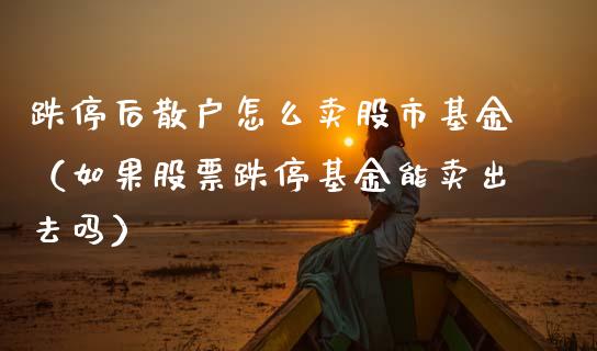跌停后散户怎么卖股市基金（如果股票跌停基金能卖出去吗）_https://www.fsyjjx.cn_问财精选_第1张