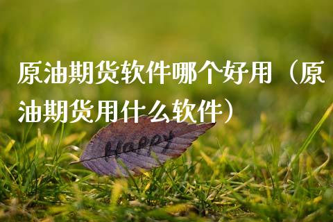 原油期货软件哪个好用（原油期货用什么软件）_https://www.fsyjjx.cn_期货研报_第1张