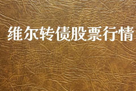 维尔转债股票行情_https://www.fsyjjx.cn_股票指导_第1张