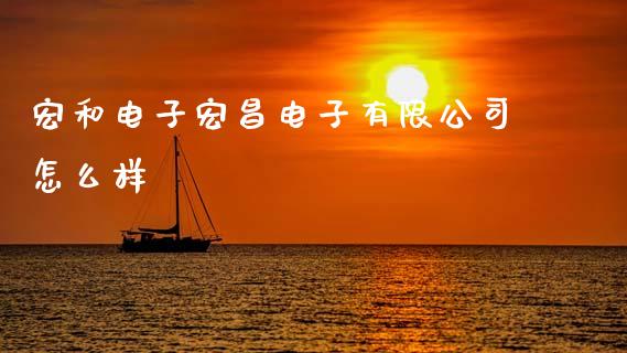 宏和电子宏昌电子有限公司怎么样_https://www.fsyjjx.cn_股票指导_第1张