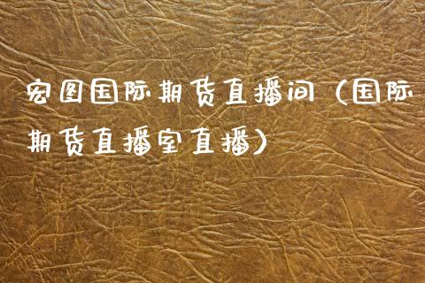 宏图国际期货直播间（国际期货直播室直播）_https://www.fsyjjx.cn_期货在线_第1张