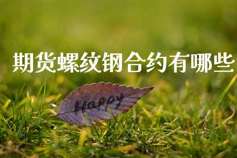 期货螺纹钢合约有哪些_https://www.fsyjjx.cn_股指期货_第1张