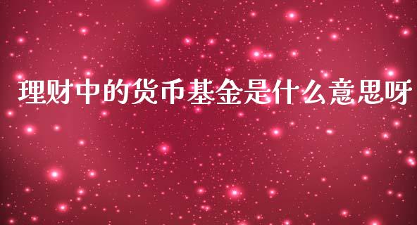 理财中的货币基金是什么意思呀_https://www.fsyjjx.cn_问财精选_第1张