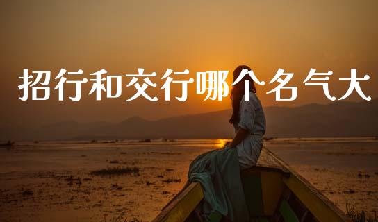 招行和交行哪个名气大_https://www.fsyjjx.cn_股市分析_第1张