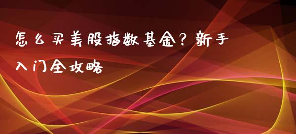 怎么买美股指数基金？新手入门全攻略_https://www.fsyjjx.cn_理财资讯_第1张