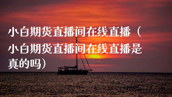 小白期货直播间在线直播（小白期货直播间在线直播是真的吗）_https://www.fsyjjx.cn_期货在线_第1张