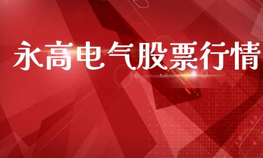 永高电气股票行情_https://www.fsyjjx.cn_股票指导_第1张