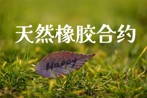 天然橡胶合约_https://www.fsyjjx.cn_理财资讯_第1张