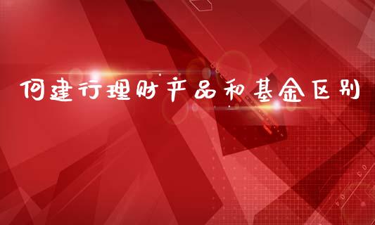何建行理财产品和基金区别_https://www.fsyjjx.cn_理财资讯_第1张
