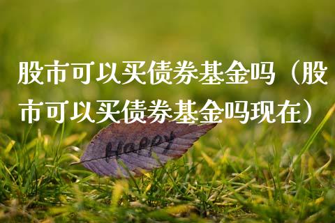 股市可以买债券基金吗（股市可以买债券基金吗现在）_https://www.fsyjjx.cn_理财资讯_第1张