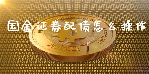 国金证券配债怎么操作_https://www.fsyjjx.cn_理财资讯_第1张