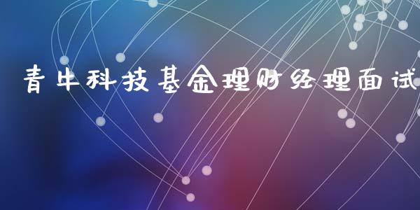 青牛科技基金理财经理面试_https://www.fsyjjx.cn_问财精选_第1张