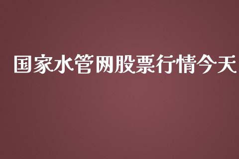 国家水管网股票行情今天_https://www.fsyjjx.cn_股票指导_第1张