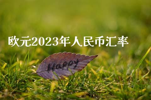 欧元2023年人民币汇率_https://www.fsyjjx.cn_期货研报_第1张