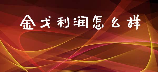 金戈利润怎么样_https://www.fsyjjx.cn_期货资讯_第1张