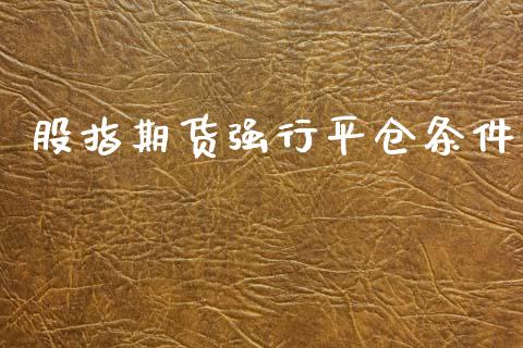 股指期货强行平仓条件_https://www.fsyjjx.cn_期货研报_第1张