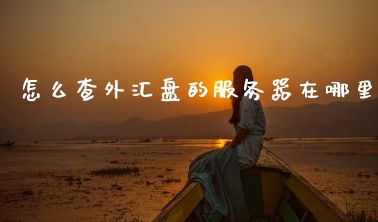 怎么查外汇盘的服务器在哪里_https://www.fsyjjx.cn_期货在线_第1张