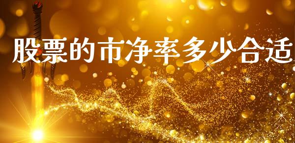 股票的市净率多少合适_https://www.fsyjjx.cn_期货在线_第1张