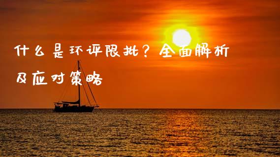 什么是环评限批？全面解析及应对策略_https://www.fsyjjx.cn_理财资讯_第1张