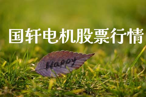 国轩电机股票行情_https://www.fsyjjx.cn_股市分析_第1张