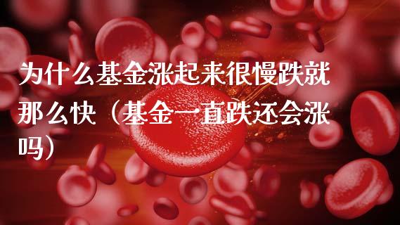 为什么基金涨起来很慢跌就那么快（基金一直跌还会涨吗）_https://www.fsyjjx.cn_问财精选_第1张
