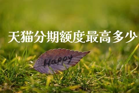 天猫分期额度最高多少_https://www.fsyjjx.cn_股指期货_第1张