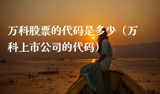 万科股票的代码是多少（万科上市公司的代码）_https://www.fsyjjx.cn_股票指导_第1张