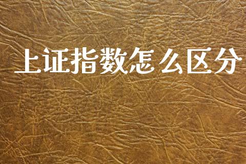 上证指数怎么区分_https://www.fsyjjx.cn_期货研报_第1张